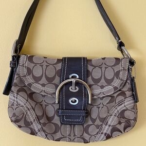 COACH Vintage Signature Soho Shoulder Bag No. 10602 (Jacquard Monogram/Brown)